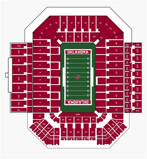 Ou Stadium Seating Chart Hd Png Download Kindpng