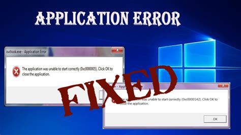 Resolved How To Fix Application Error 0xc0000142 And 0xc0000005