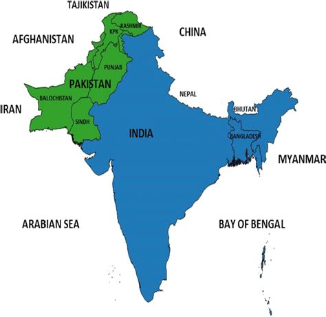 Map Of India Pakistan And Bangladesh Zip Code Map Images And Photos
