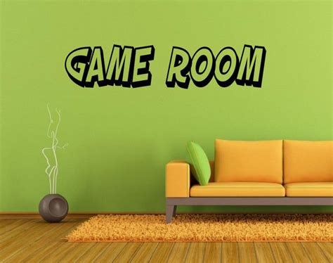 Game Room Wall Decal Game Room Lettering Decal Game Room Etsy Wall