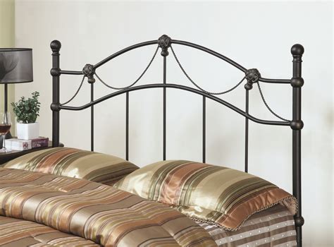 2621q Hammered Black Queenfull Size Metal Headboard Footboard From
