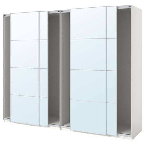 Ikea wardrobes sliding mirror doors 2020 wardrobe ideas. PAX Wardrobe with sliding doors - white/Auli mirror glass ...