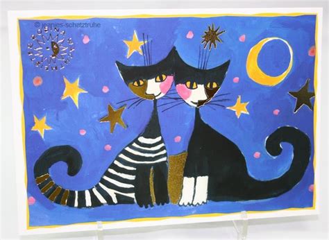 Heye rosina wachtmeister posterkalender 2019. Postcard / Art Map / Art Print Rosina Wachtmeister Cat Moonlight Serenade 4022140354214 | eBay