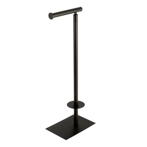 The oil rubbed bronze toilet paper holder is especially attractive for a natural looking bathroom. Kingston Brass Claremont Free Standing Toilet Paper Holder ...