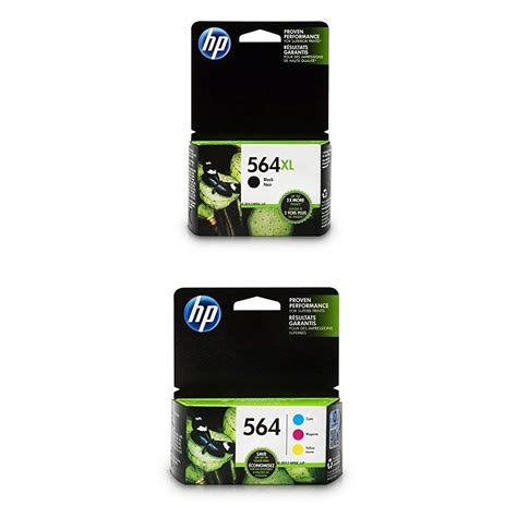 Hp 564xl High Yield Black And Hp 564 Cyanmagentayellow Ink Cartridges