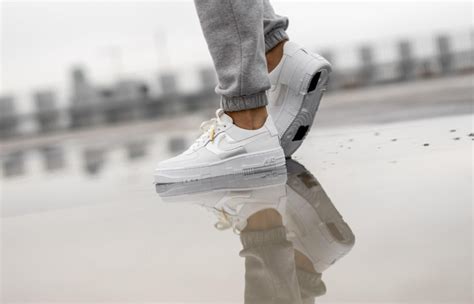 The air jordan 4 white oreo is set to arrive in may. Nike Air Force 1 Pixel Grey Gold Chain Womens DC1160-100 ...