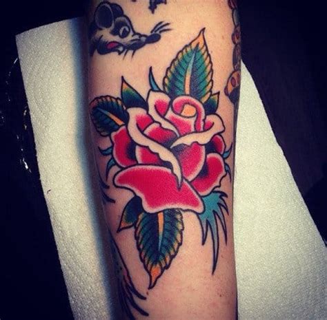 Vintage Rose Tattoos