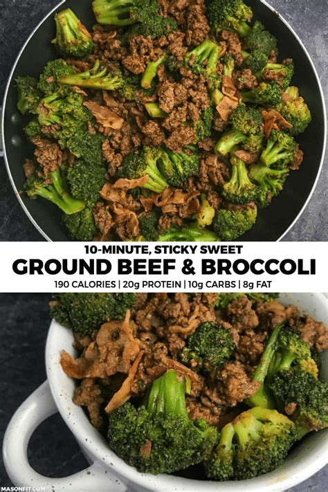 Place the ground beef in the skillet along with a dab of butter or margarine. Sticky Sweet Ground Beef and Broccoli: A High Protein, Low ...