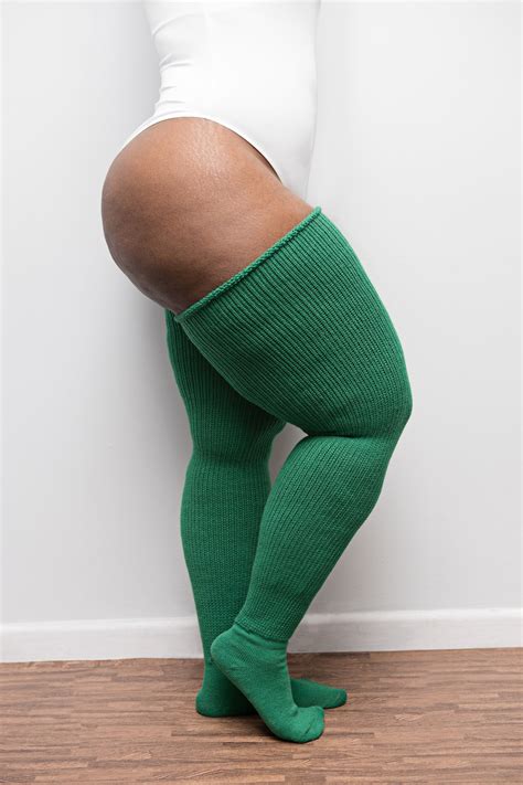 Real Plus Size Thigh Highs Thunda Thighs Long Knee Socks Etsy