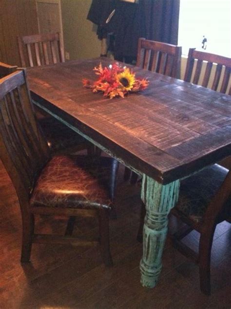 Check out our teal dining chair selection for the very best in unique or custom, handmade pieces from our dining chairs shops. love the teal legs on the table | Tables/desks | Pinterest ...