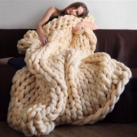 Chunky Wool Roving Yarn 500g Super Soft Big Merino Wool 2019