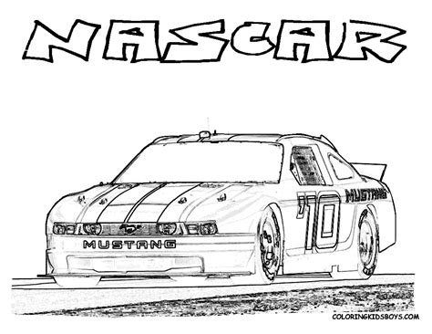 Nascar Race Car Coloring Page You Can Print Out