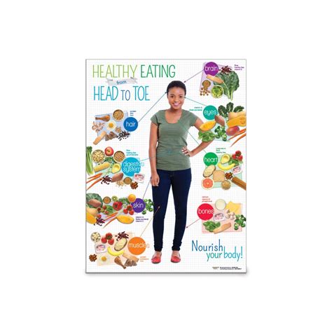 Buy Nutrition Education Poster Adult Healthy Eating From Head To Toe