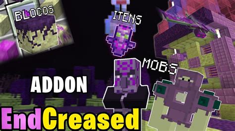 o addon do the end update para minecraft pe 1 16 endcreased addon bedrock youtube