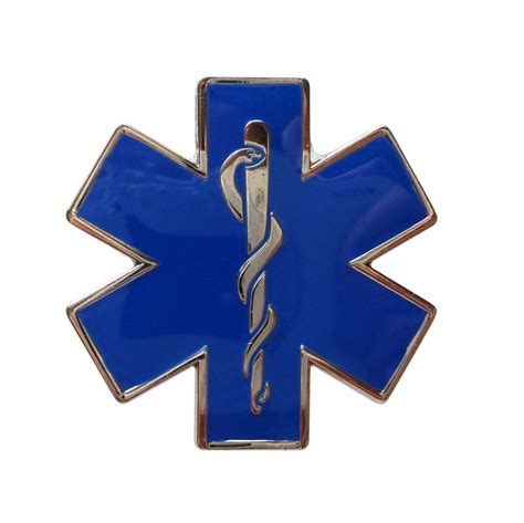 Custom Star Of Life Pin Nursing Ambulance Paramedic Iron Plated Brass