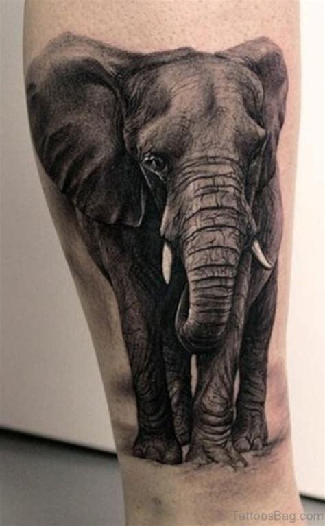 34 superb elephant tattoos on leg