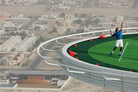 Tennis court in dubai, united arab emirates. Seven-Star Hotel, Burj Al Arab Hotel, Dubai