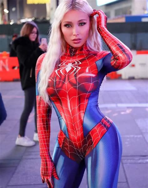 Playbabe Star Chavez Stuns As Spider Woman In NYC