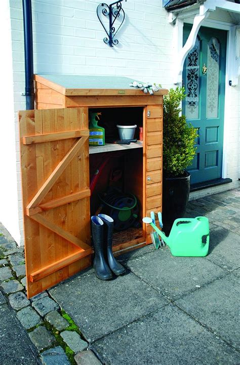 Mini Wooden Store Small Outside Storage Unit With Shiplap Cladding