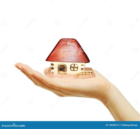 House In Hands Stock Photo Image Of Small Finance Residential 13028512