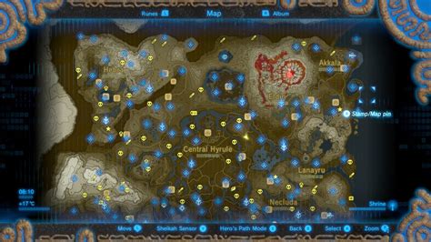Zelda Dungeon Botw Map Time Zones Map World