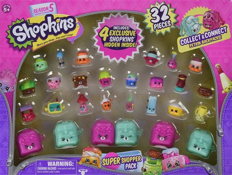 Buy Shopkins Season 5 Super Shopper Pack Includes 4 Shopkins Hidden