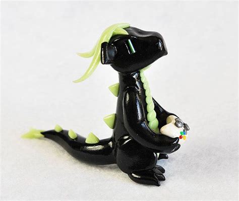 Xbox Gamer Dragon With An Xbox One Controller Xbox 360 Video Etsy