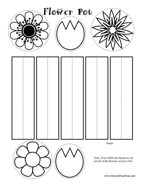 Printable Spring Flower Craft Spring Crafts For Kids Printable