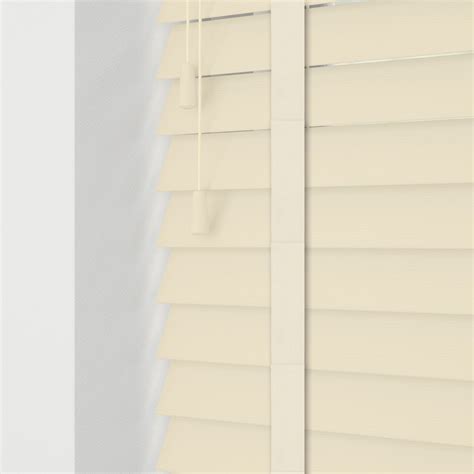 Cheapest Blinds Uk Ltd Butter Cream Faux Wood With Tapes Wood Grain