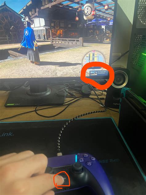 When you use a PS5 controller on Steam, the tiny button under the PS