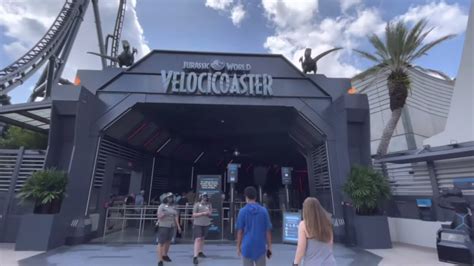 Jurassic World Velocicoaster Ride Full Queue Walkthrough Pov Universal Orlando Tour Youtube