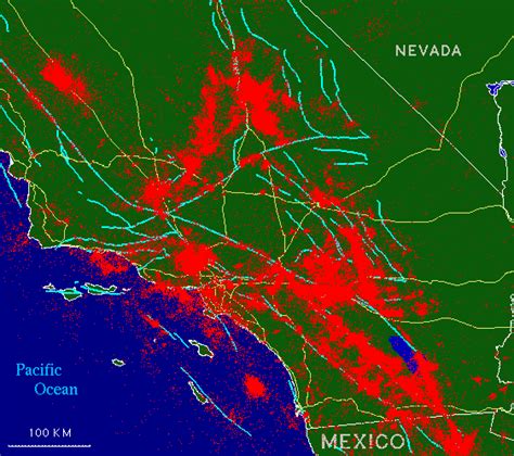 San andreas fault mojave section map. Southern California Earthquake Data Center at Caltech