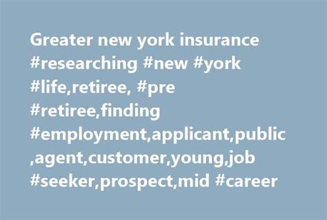New york life provides more than life insurance—we help individuals, families, and communities thrive. Greater new york insurance #researching #new #york #life ...