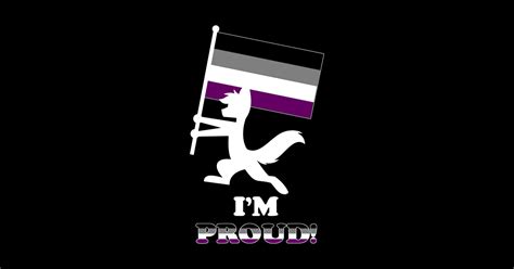 Im Proud Furry Asexual Flag Pride Sticker Teepublic