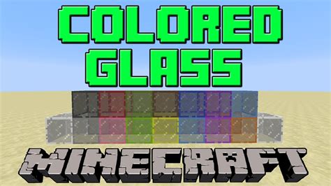 How To Make Coloredstained Glass In Minecraft Update 179 Youtube