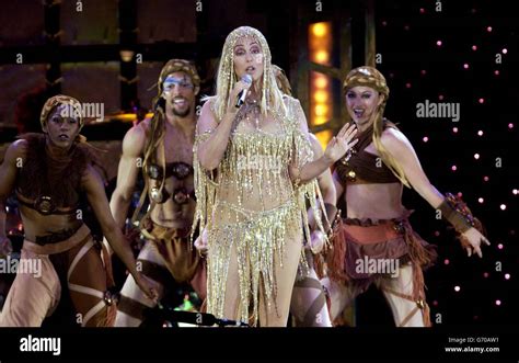 Cher Farewell Tour Singer Cher Performs Live On Stage At Wembley Arena