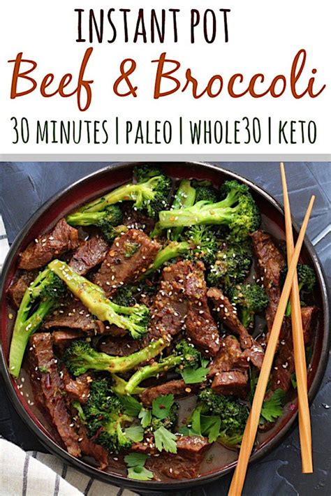 Whole30 Instant Pot Beef and Broccoli is a simple 30 ...