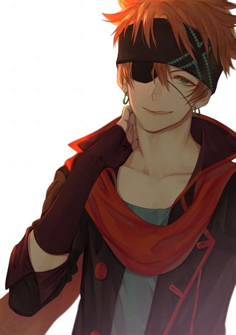 Wallpaper Lavi Dgray Man Eyepatch Red Scarf Anime Boy Headband