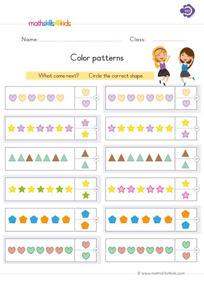 Thanksgiving math worksheets counting worksheets for kindergarten math practice worksheets kindergarten addition worksheets math. Picture Pattern Worksheets | Pattern Worksheets for Grade 1 pdf
