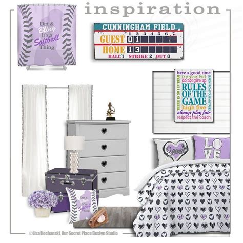 Softball bedroom softball personalized bedding design my 8. 30 softball Decor for Bedroom (With images) | Girls sports ...