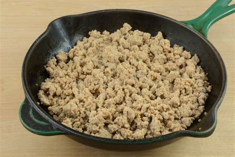 Cooked Ground Turkey Meat Stock Photo Image Of Healthy 92500646