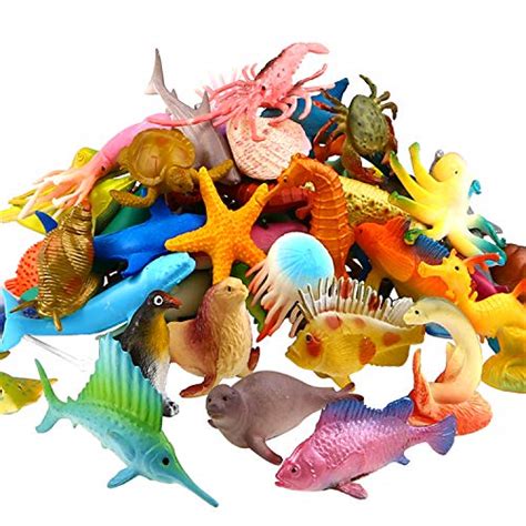 Jumbo Ocean Animals 6 Pc Sea Animal Figurines Set