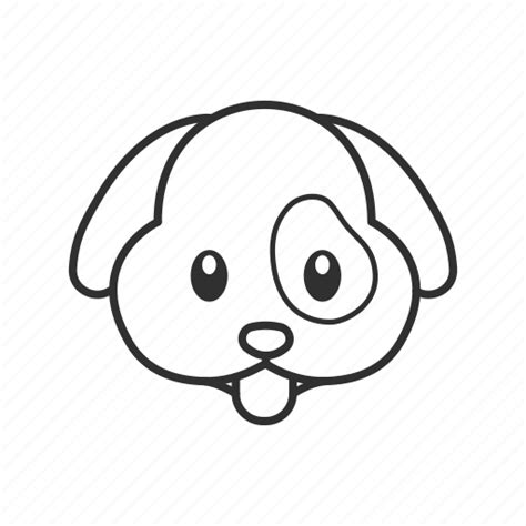 Simple Puppy Face Coloring Pages