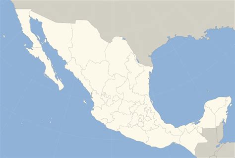 Mapa De México Con Nombres Y División Politica Imágenes Chidas