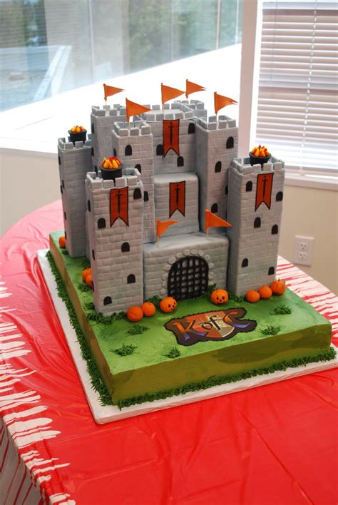 Medieval castle cake & brave knights cupcakes. Castle Cake Ideas | The Beehive: Medieval Castle Cake ...