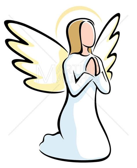 Angels Vector Cartoon Clipart Illustration Angel Svg Etsy Angel Vector Cartoon Clip Art