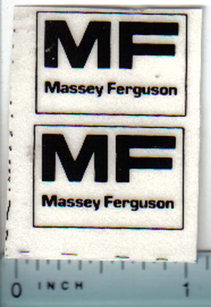 Decal Massey Ferguson Black On Clear 132 Logo Dm941 Midwest