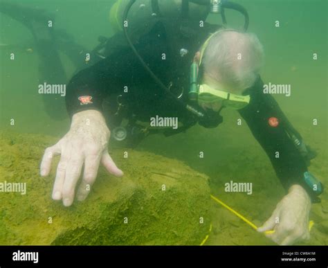 Diving In Summersville Lake Summersville West Virginia Stock Photo