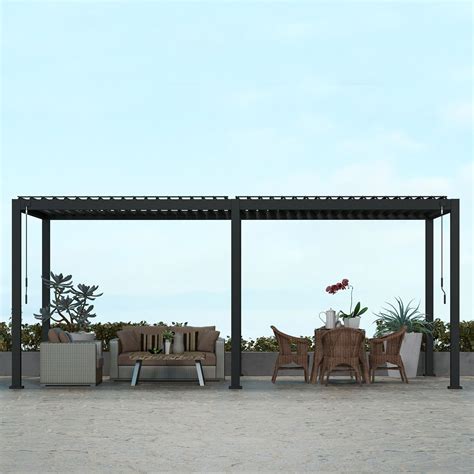 Buy SORARA Mirador 111S Louvered Pergola 10' × 20' Aluminum Gazebo with
