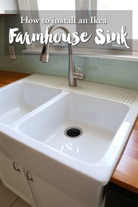 This sink is especially good for those that want that farmhouse feel and size, butdon't want to have a major cabinet or counter overhaul. Best Decor Hacks : How to install an ikea farmhouse sink ...